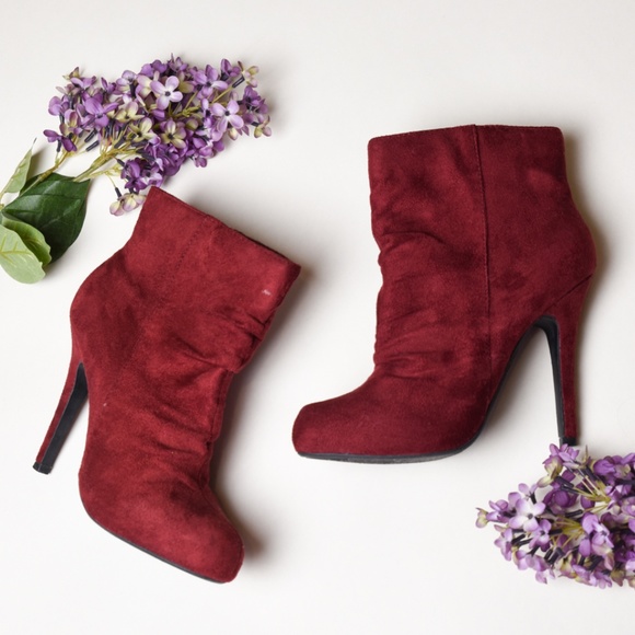 Codify Shoes - ⭐Host Pick⭐CODIFY Burgundy Zip Ankle Boots Size 6